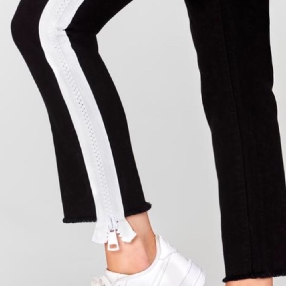 Carmar Denim white side zip denim jeans